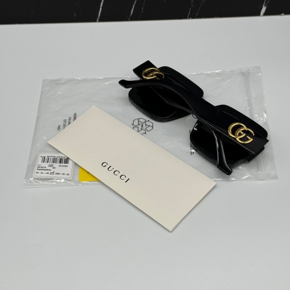 NEW GG1547S 001 GUCCI SQUARE WOMEN SUNGLASSES GUCCI BLACK EYEWEAR main image 9